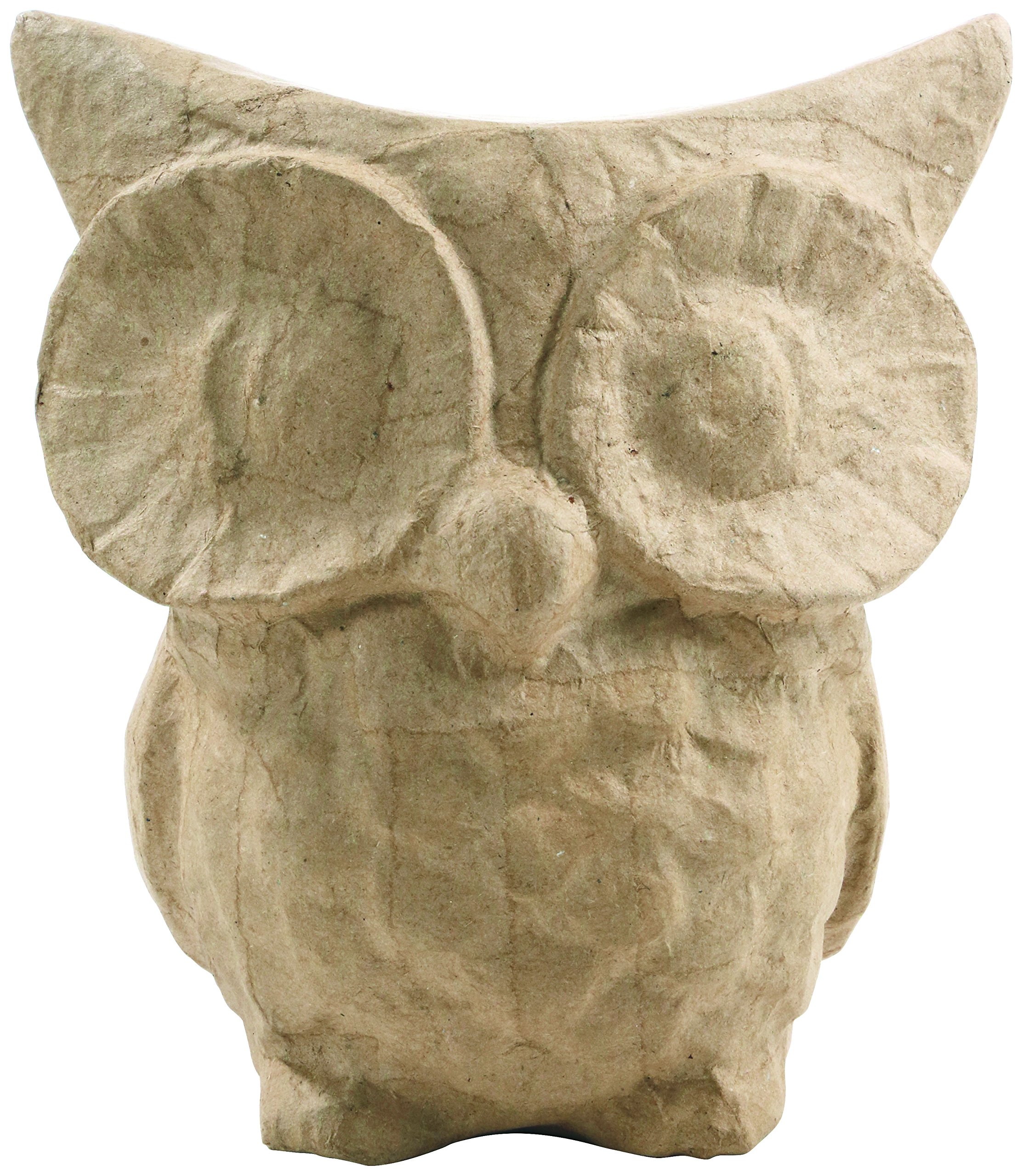 Décopatch - Ref SA169O - Owl - Papier Maché Object to Decorate - 13.5 x 10 x 15cm - Decorate with Décopatch Papers & PaperPatch Glue, Glitter, Paints — image 1