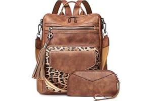 OPAGE Backpack Purse for Women Leather Anti-theft Fashion Designer Travel Backpack Ladies Shoulder Bags With Wristlet