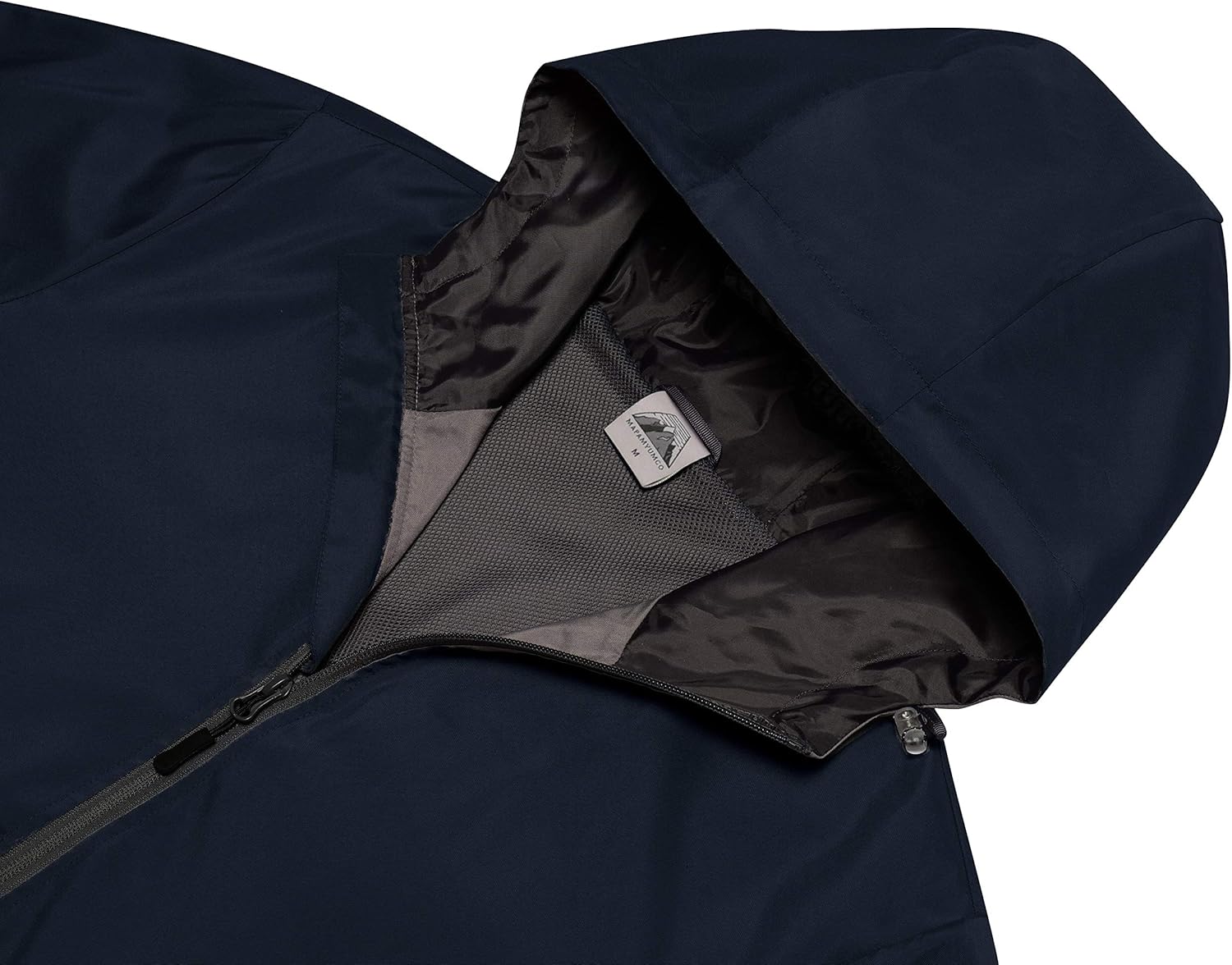 Mapamyumco Men's Lightweight Water-Resistant Windbreaker, Windproof Hooded Jacket: Clothing