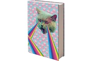 ELLOPI Fun Design, Easy Apply Book Cover 1 Pack. Stretchable Jumbo Jacket Fits Most Hardcover Textbooks Up to 9 x 11. Adhesive-Free, Nylon Fabric Protectors. Washable and Reusable School Supply for Students