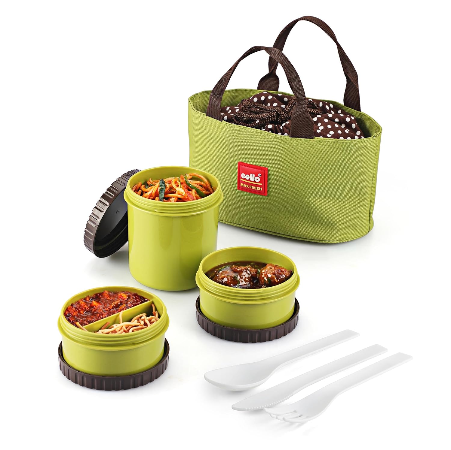cello lunch box with bag