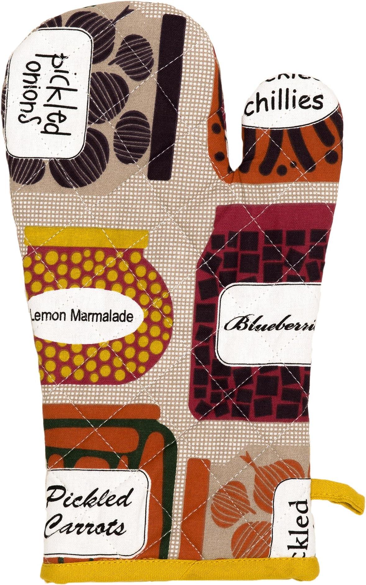 Thread Spread 100% Cotton Oven Mitt, 7.50-Inch by 13-Inch Designed in France - Confiture Collection