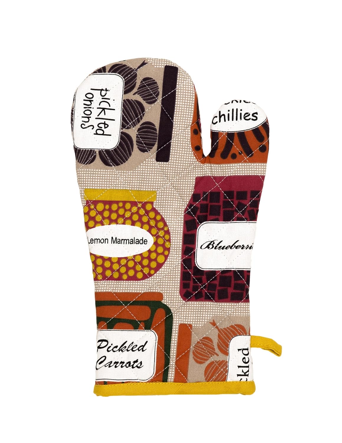 Thread Spread 100% Cotton Oven Mitt, 7.50-Inch by 13-Inch Designed in France - Confiture Collection