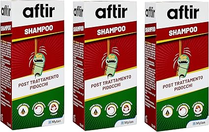 3x Aftir Antipediculosi Shampoo Contro Pidocchi E Lendini Da 150 Ml Amazon It Bellezza