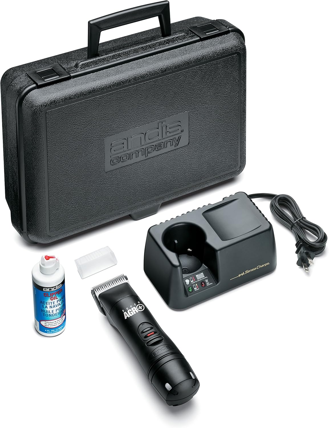 andis agr  cordless clipper with two batteries