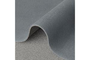 SARANDAVE Headliner Fabric with Foam Backing - Automotive Roof Replacement Headliner Material for Car, SUV, Pickup, RV Interior Repair DIY 60"x54" (Grey)