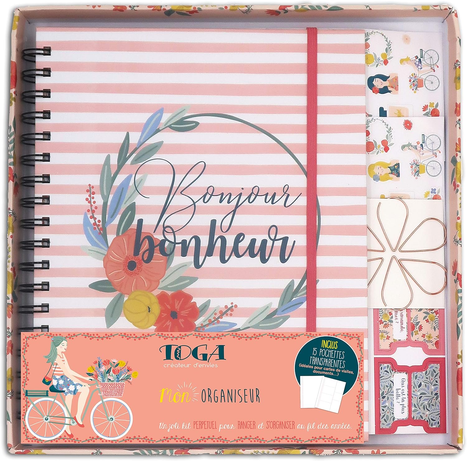Toga My Organizer Stationery Kit, Paper, MultiColour, Notebook 20 x 24