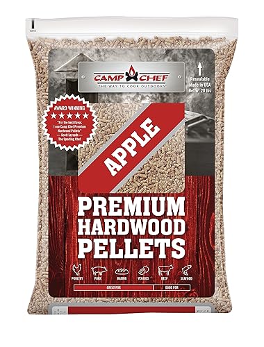 Camp Chef Orchard Apple BBQ Pellets, Hardwood Pellets for Grill