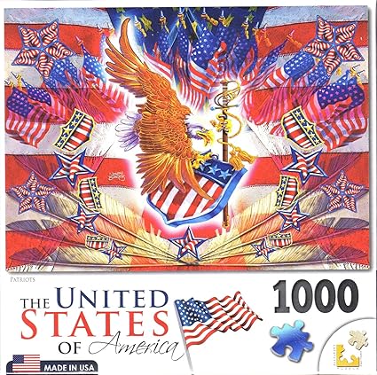 Amazon Com Usa 1000 Patriots Puzzle Toys Games