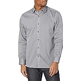 Cutter & Buck Men's Epic Easy Care Mini Herringbone Shirt