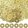 Boao 300 Pieces Chinese New Year Feng Shui Coins Good Luck Fortune Coin I-Ching Coins for Health and Wealth (0.8 Inch)