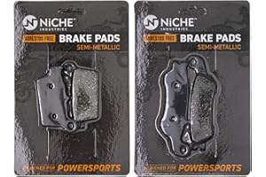 NICHE Brake Pad Set for Yamaha YZ125 WR250F YZ250F YZ450F 1C3-W0046-B0 5XC-W0045-00 Front Rear Semi-Metallic