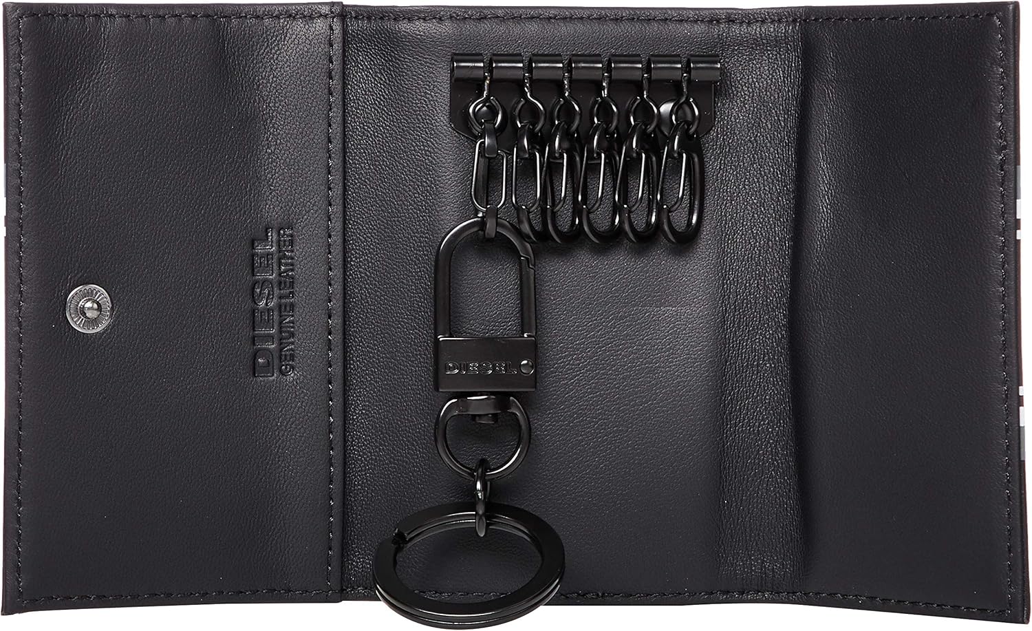 Diesel Men's ALONTE KEYCASE O-Keyring, black/turkish sea/white, UNI at  Men’s Clothing store