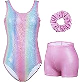 beautyin Gymnastics Leotards for Girls Dance Unitards Biketards Activewear with Shorts