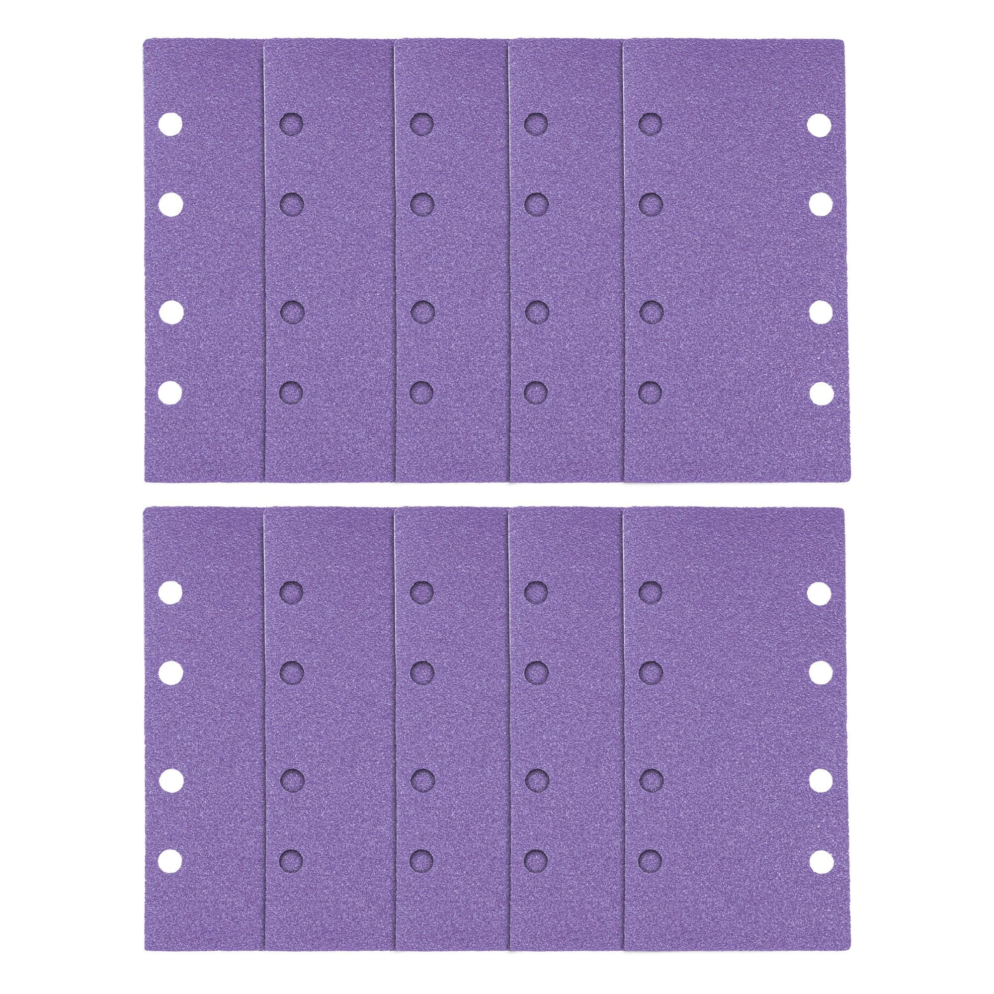 Trend Zirconium 1/3 Sheet 93 x 185mm 80 Grit Sanding Sheets, AB/THD/80Z, Pack of 10
