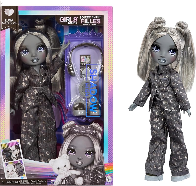 Rainbow High Luna Madison Shadow High 28cm Doll Greyscale with Accessories