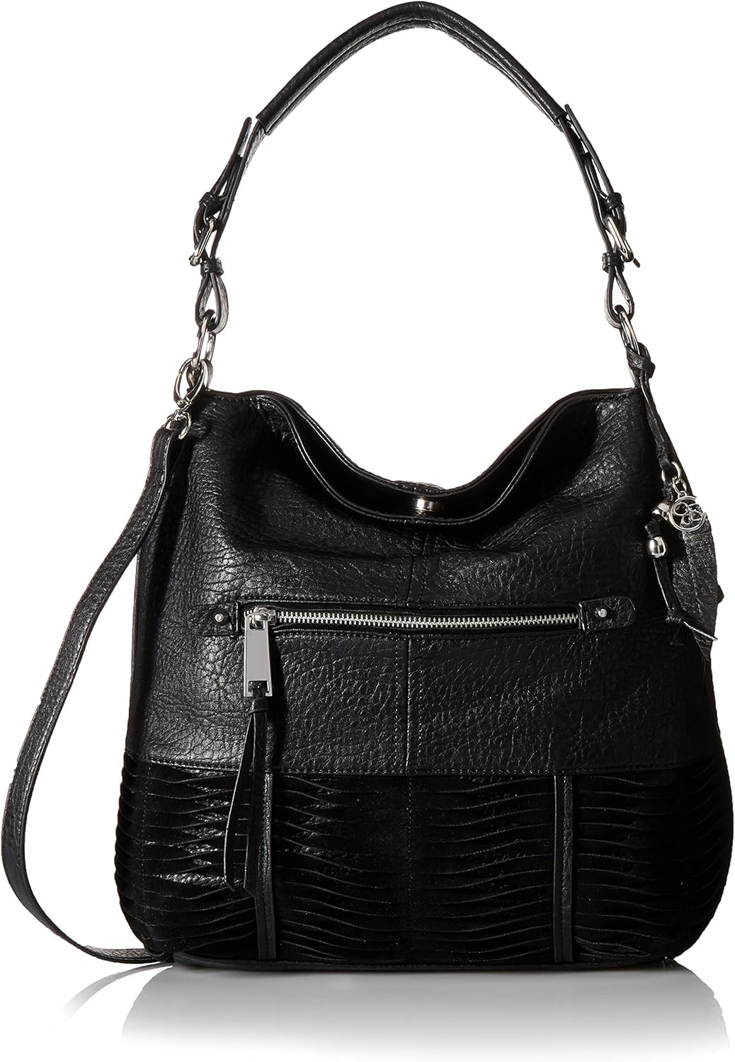 Jessica Simpson Louis Cross Body Hobo Shoulder Bag, Black
