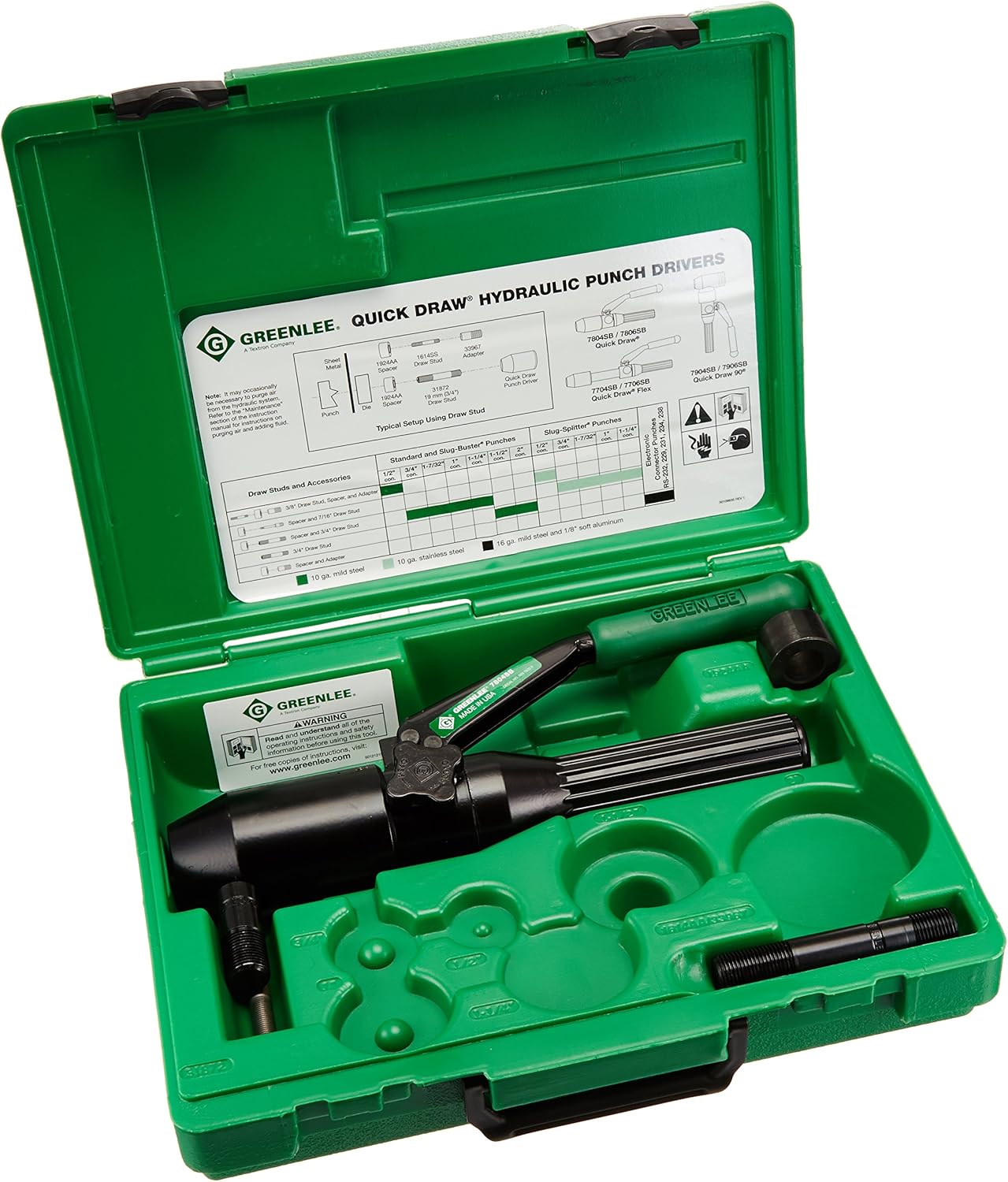Greenlee 7804SB Quick Draw Hydraulic Punch Driver and Kit Amazon.co
