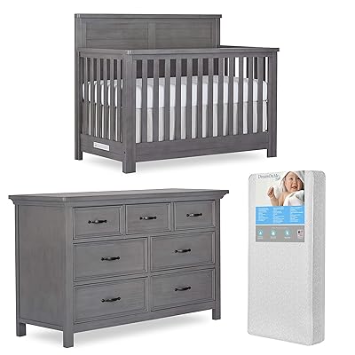 Evolur Belmar Crib Evolur Belmar 5-in-1 Convertible Crib Rustic