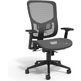Staples Kroy Ergonomic Mesh Task Chair, Lumbar Support, Adjustable, Black | A comfortable everyday seating option for home or professional offices.