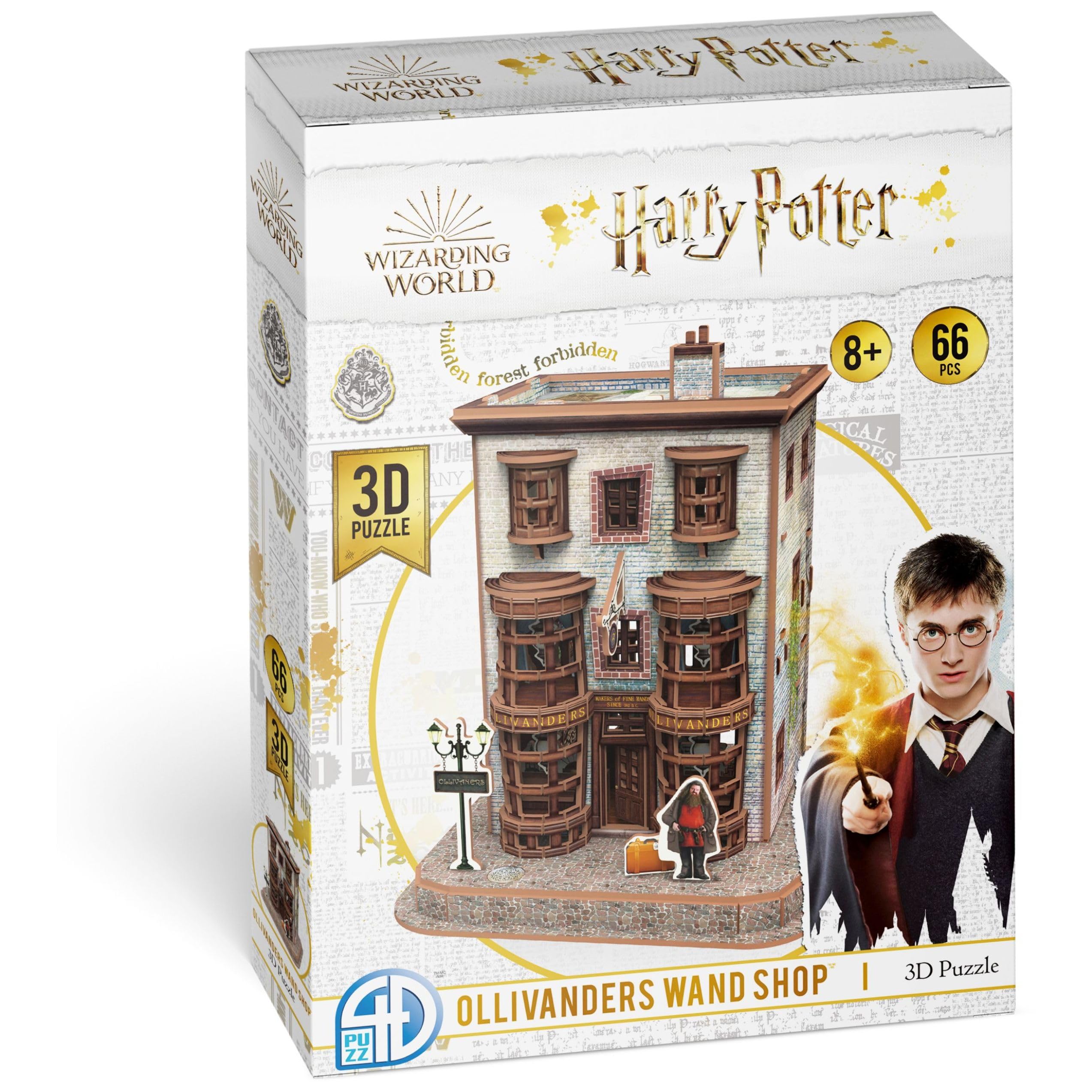 Asmodee CubicFun, Harry Potter Boutique Ollivander, Wand Manufacturers, Building Set, 3D Puzzle, 66 Pieces, Ages 8+ HPP51069