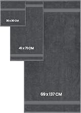 Utopia Towels 64 Piece Set Gray Cotton Hotel Quality Super Soft Absorbent view 2