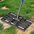 Amazon.com : Rake, Lawn Leveling Rake, 5 FT Lawn Leveler with 17 x 10 ...