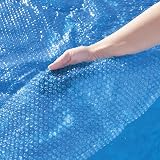 Bestway BW58241 10 ft Steel Pro Frame Solar Pool Cover Blue view 4