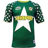 ARZA Men’s Chiapas Soccer Fan Jersey – Green or White Star Design, Short Sleeve Lightweight Polyester