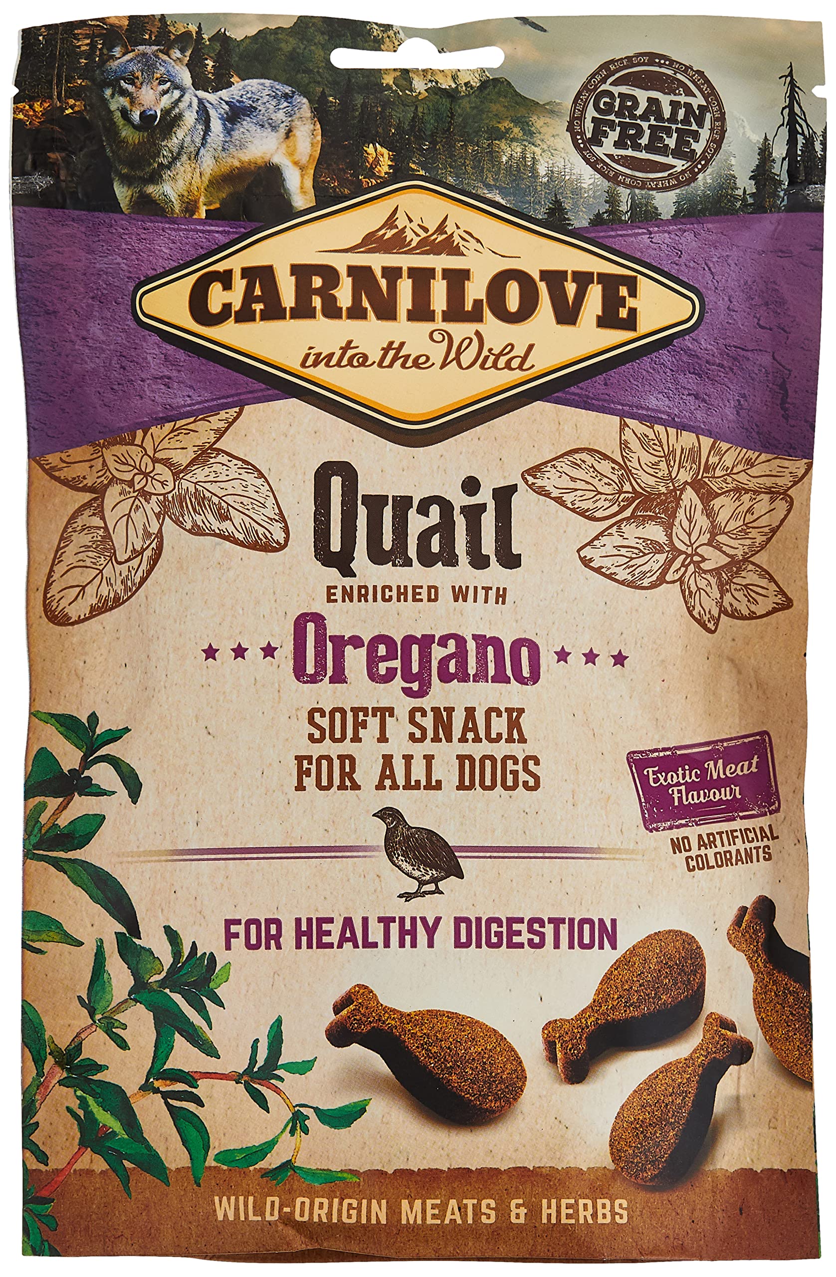 Carnilove Carnilove Crunchy Snack Quail & Oregano Dog Treats, 200g - 200g