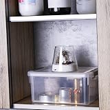 Citylife 6 Pack 3L Small Storage Boxes with Lids Transparent Stackable view 6