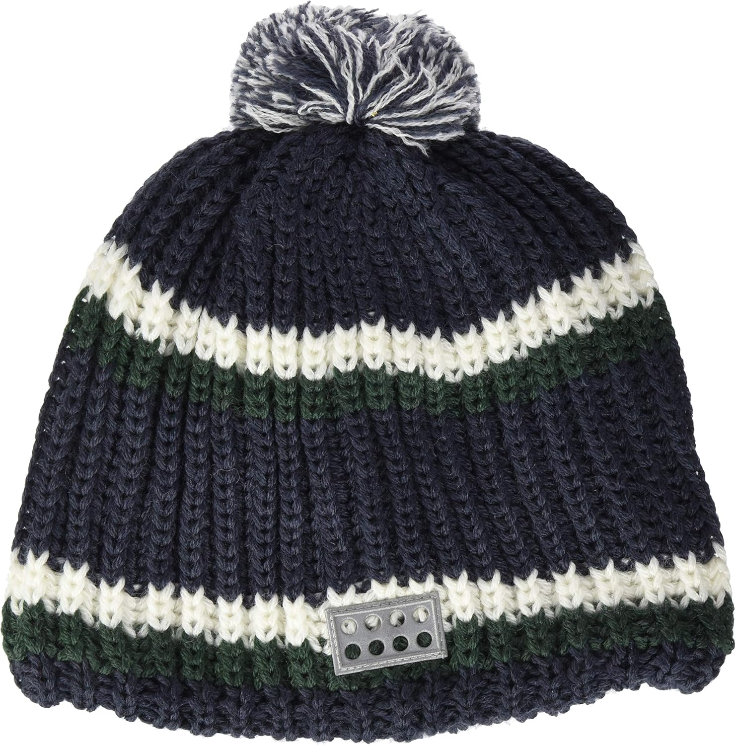 LEGO Wear Boys' FleeceLined Knit Striped Wool Hat with