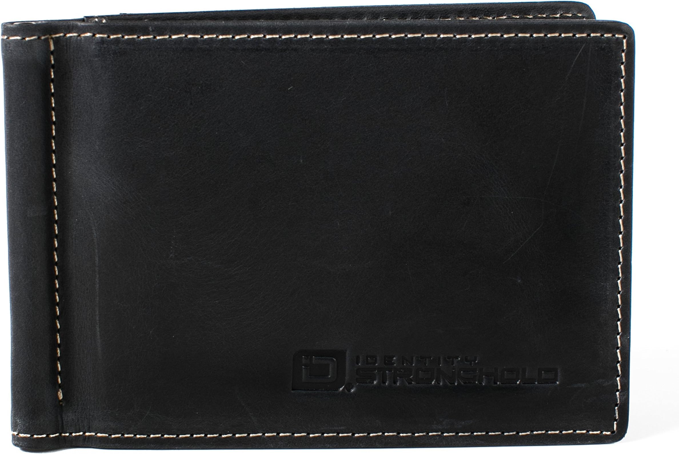 Front Pocket Bifold Money Clip Wallet - RFID Blocking Minimalist Wallet for Men