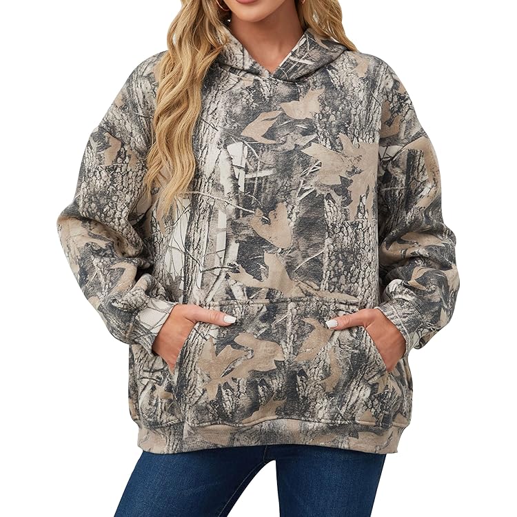 Pull Realtree Femme Grande Polaire Camouflage 1/4 Zip – Parfait Pour La Chasse Et L'Extérieur