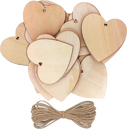 Kurtzy Pack De 50 Corazones Madera Con 10m Cordel Natural 10x0cm Adornos Corazon Sin Acabado Con Agujero Adorno Bodas Decoracion Fiestas Aniversarios Regalos Personalizados Manualidades Madera Amazon Es Hogar