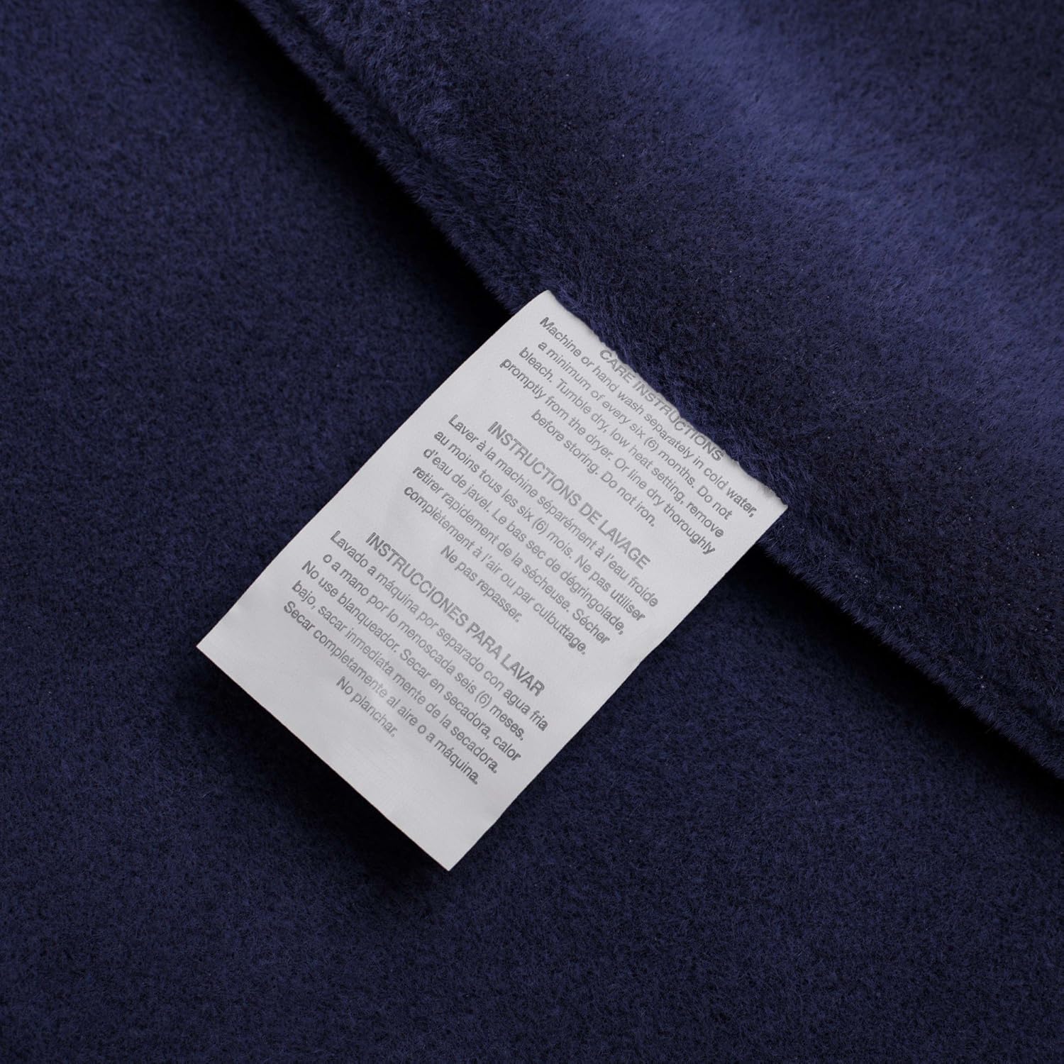 The Original Vellux Blanket - Full/Queen, Soft, Warm, Insulated, Pet-Friendly, Home Bed & Sofa - Navy: Home & Kitchen