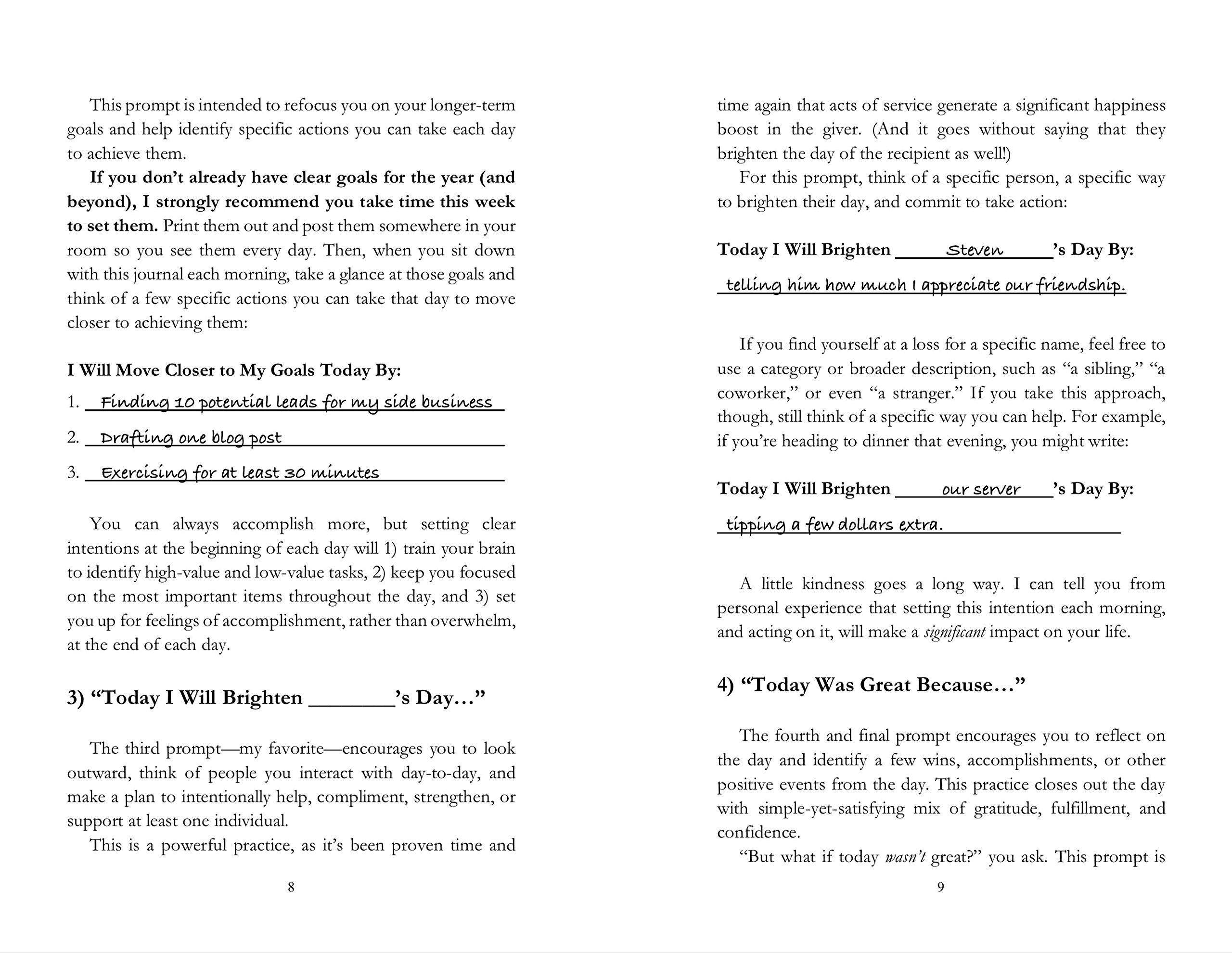 3-Minute Morning Journal: Intentions & Reflections for a Powerful Life