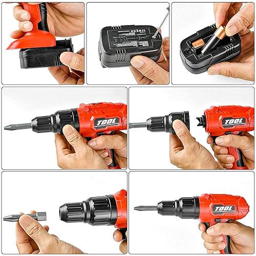 Toy Choi's Toy Drill Set Electric Pretend Play Tool with Realistic Sound  Action, Construction Toy Tools fo
