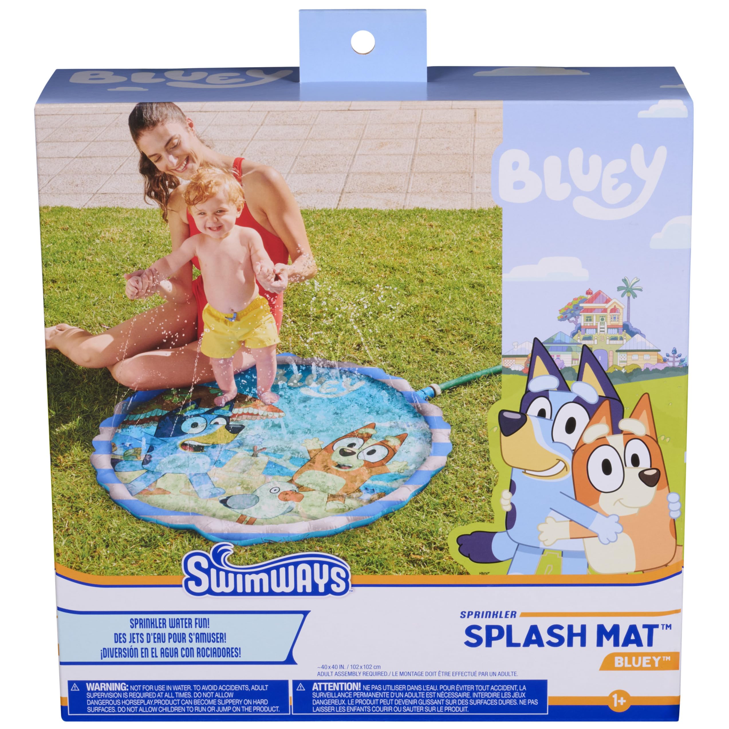Photo 1 of Swimways Bluey Splash Mat, Kids Splash Pad & Outdoor Toys, Bluey Pool Party Supplies & Water Toys for Kids Aged 1 & Up