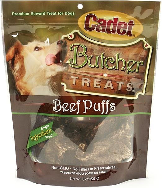 Cadet Butcher Treats Beef Lung For Dogs, 8 Oz Pet Supplies