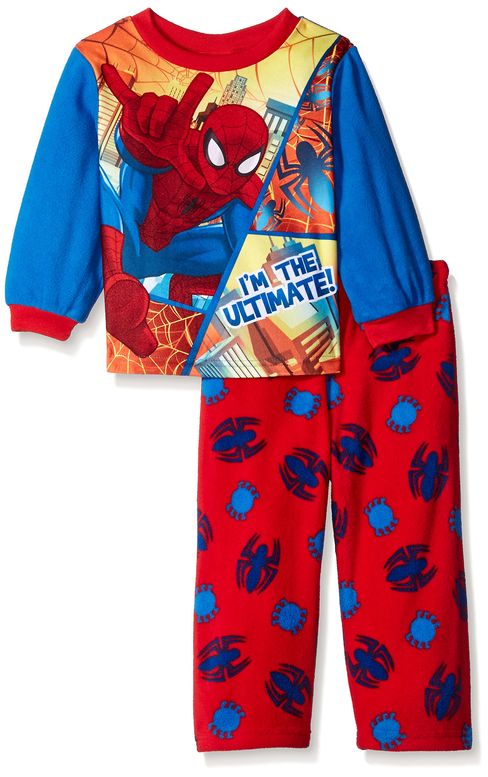 Marvel Boys' Spiderman Ultimate 2-Piece Fleece Pajama Set