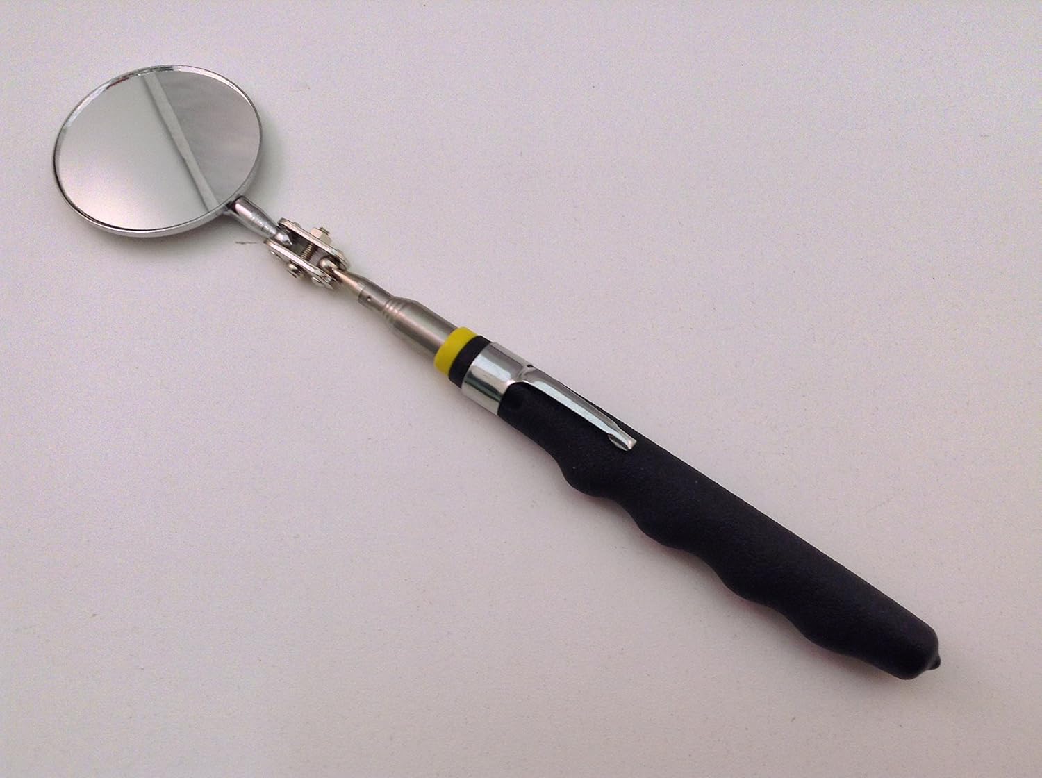 2" Round Telescoping Inspection Mirror Extends 7" to 30"