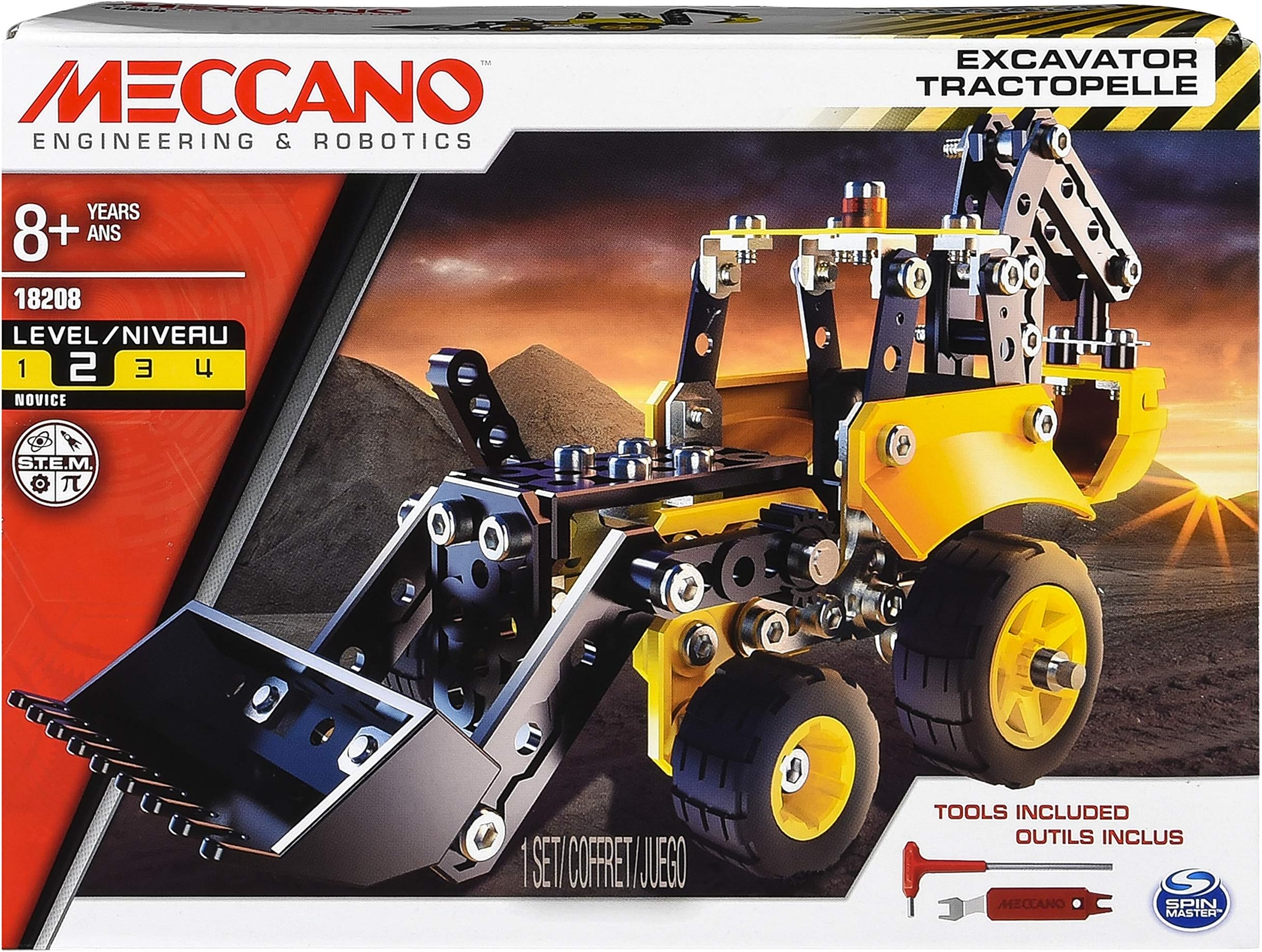 Meccano Wheels and Moving Parts Construction Set - Race Car