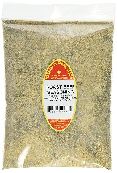 MARSHALL’S CREEK SPICES KOSHER ROAST BEEF SEASONING NO SALT REFILL, 11 OUNCE