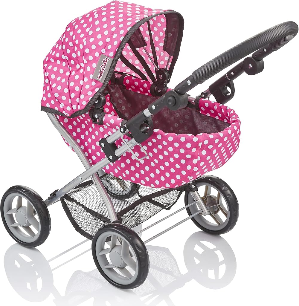 Molly Dolly My First Dolls Pram Adjustable Toy Pram 2-5 Years