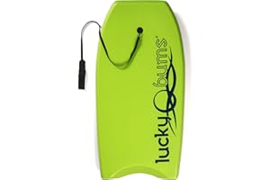 Lucky Bums Boogie Board for Kids and Adults - Body Boards for Beach, River, & Lake, Mini Wakeboard with EPS Core Slick Bottom and Leash