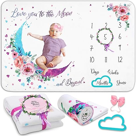 Amazon Com Growy Baby Milestone Blanket For Baby Girl Gifts Nursery Decor Baby Monthly Milestone Blanket Girl Newborn Baby Shower Flannel Fleece Girl Milestone Blanket 60 X40 Kitchen Dining Amazon Com Growy Baby Milestone Blanket For Baby Girl Gifts Nursery Decor Baby Monthly Milestone Blanket Girl Newborn Baby Shower Flannel Fleece Girl Milestone Blanket 60 X40 Kitchen Dining