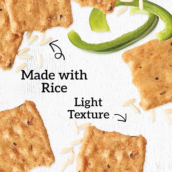 GOOD THINS GARDEN VEGGIE RICE SNACKS GLUTEN FREE CRACKERS, SNACK CRACKERS, 3.5 OZ