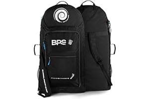 BPS New Zealand Beach Bodyboard Bag for 2-3 Boards Travel Backpack Boogie Board Case Top and Side Carry Handles, Made from Recycled Plastics