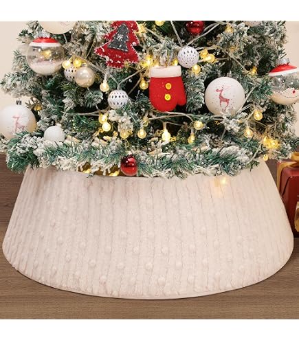 Collier De Sapin De Noël Maison En Pain D'Épices LED - Jupe 66/71 Cm Élégante Et Réutilisable